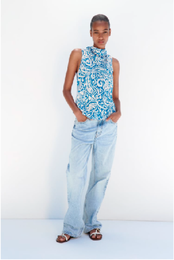 Printed MIDI dress